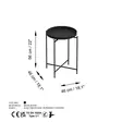 Soffbord Hanah Home Shb007 Svart Metall 46x56x46 cm - Soffbord - 8684282461296 - 6