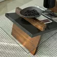 Soffbord Hanah Home Livello Svart Kastanj Härdat Glas Massiv Furu 105x31x65 cm - Soffbord - 8684283311026 - 4