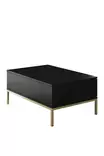 Soffbord Hanah Home Lord Svart Guld Spånskiva 90x40x60 cm - Soffbord - 8684282484196 - 1