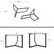 Soffbord Hanah Home Bellisimo Svart Härdat Glas 82x40x58 cm 82x36x58 cm - Soffbord - 8682870660526 - 9