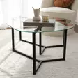 Soffbord Hanah Home Bellisimo Svart Härdat Glas 82x40x58 cm 82x36x58 cm - Soffbord - 8682870660526 - 4