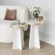 Soffbord Hanah Home Mushroom 2 Guld Vit Spånskiva 40x50x40 cm 30x45x30 cm - Soffbord - 8684282402596 - 6