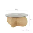 Soffbord Hanah Home Bubble Ek Härdat Glas Spånskiva 75x35x75 cm - Soffbord - 8683742112136 - 11
