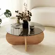 Soffbord Hanah Home Bubble Ek Härdat Glas Spånskiva 75x35x75 cm - Soffbord - 8683742112136 - 6