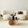 Soffbord Hanah Home Bubble Ek Härdat Glas Spånskiva 75x35x75 cm - Soffbord - 8683742112136 - 3