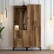 Hallmöbel Hanah Home Berlin BA Valnöt Spånskiva 120x200x35 cm - Hallskåp - 8683342170246 - 2