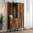 Hallmöbel Hanah Home Berlin BA Valnöt Spånskiva 120x200x35 cm - Hallskåp - 8683342170246 - 3