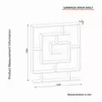 Bokhylla Hanah Home Sarmasik Travertin Spånskiva 124,8x149,4x22 cm - Bokhyllor - 8684283018246 - 7