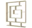 Bokhylla Hanah Home Sarmasik Travertin Spånskiva 124,8x149,4x22 cm - Bokhyllor - 8684283018246 - 1