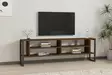 TV-bänk Hanah Home Cupe Valnöt Spånskiva 160x50,4x24,5 cm - TV-bänkar - 8683743434756 - 2