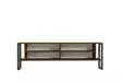TV-bänk Hanah Home Cupe Valnöt Spånskiva 160x50,4x24,5 cm - TV-bänkar - 8683743434756 - 4