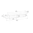 TV-bänk Hanah Home Muson Furu Spånskiva 18,2x120x29,6 cm - TV-bänkar - 8683743974016 - 6