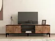 TV-bänk Hanah Home Begi Furu Svart Spånskiva 180x49,6x40 cm - TV-bänkar - 8684282345626 - 4