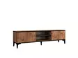 TV-bänk Hanah Home Begi Furu Svart Spånskiva 180x49,6x40 cm - TV-bänkar - 8684282345626 - 1