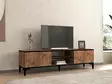 TV-bänk Hanah Home Begi Furu Svart Spånskiva 180x49,6x40 cm - TV-bänkar - 8684282345626 - 2