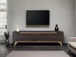TV-bänk Hanah Home D1 1009 Svart Valnöt Spånskiva 180x48,6x35 cm - TV-bänkar - 8681875459746 - 4