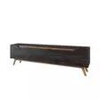 TV-bänk Hanah Home D1 1009 Svart Valnöt Spånskiva 180x48,6x35 cm - TV-bänkar - 8681875459746 - 6