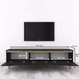 TV-bänk Hanah Home D1 1009 Svart Valnöt Spånskiva 180x48,6x35 cm - TV-bänkar - 8681875459746 - 7