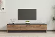 TV-bänk Hanah Home Pega Svart Spånskiva 160x35x35 cm - TV-bänkar - 8681875683356 - 3