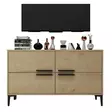 TV-bänk Hanah Home Sapphire Oak Ek Spånskiva 120x75x30 cm - TV-bänkar - 8683742102496 - 1