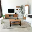 TV-bänk Hanah Home Lidya Ek Massiv Furu 150x40x30 cm - TV-bänkar - 8683743040896 - 5