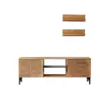 TV-bänk Hanah Home Lidya Ek Massiv Furu 150x40x30 cm - TV-bänkar - 8683743040896 - 1