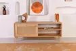 TV-bänk Hanah Home Hazeran 140 Ek Spånskiva 138x55x41 cm - TV-bänkar - 8683742868026 - 2