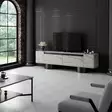 TV-bänk Hanah Home Bohem Travertin Svart Spånskiva 180x50x30 cm - TV-bänkar - 8684283557196 - 6