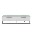 TV-bänk Hanah Home Astrid Vit Valnöt Spånskiva 163,8x46,8x36,6 cm - TV-bänkar - 8683743959686 - 1