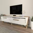 TV-bänk Hanah Home Astrid Vit Valnöt Spånskiva 163,8x46,8x36,6 cm - TV-bänkar - 8683743959686 - 4