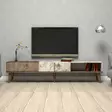 TV-bänk Hanah Home Milan Valnöt Marmormönster Spånskiva 180x40x35 cm - TV-bänkar - 8683342170086 - 2