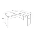Skrivbord Hanah Home Rms320Ax Antracit Ek Spånskiva 160x75x144 cm - Skrivbord - 8684283505746 - 9