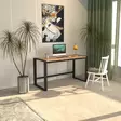 Skrivbord Hanah Home Marsilya 152 Svart Furu Spånskiva Metall 152x77x55 cm - Skrivbord - 8684283742226 - 1
