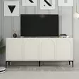 Konsolbord Hanah Home Lyon 79 Cream Svart Spånskiva 180x79x35 cm - Byråer och skåp - 8684282640196 - 6