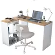 Skrivbord Hanah Home HA113 Ek Spånskiva 120x74,8x50 cm - Skrivbord - 8683342593816 - 6