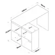 Skrivbord Hanah Home HA113 Ek Spånskiva 120x74,8x50 cm - Skrivbord - 8683342593816 - 11