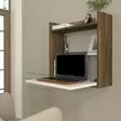 Skrivbord Hanah Home Laptop Vit Valnöt Spånskiva 60x60x19,6 cm - Skrivbord - 8681181627426 - 3