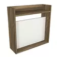 Skrivbord Hanah Home Laptop Vit Valnöt Spånskiva 60x60x19,6 cm - Skrivbord - 8681181627426 - 1