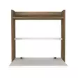 Skrivbord Hanah Home Laptop Vit Valnöt Spånskiva 60x60x19,6 cm - Skrivbord - 8681181627426 - 6
