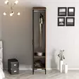 Garderob Hanah Home Kumsal R Valnöt Antracit Spånskiva 40x47,5x201,4 cm - Garderober - 8684282088776 - 5