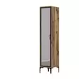 Garderob Hanah Home Kumsal R Valnöt Antracit Spånskiva 40x47,5x201,4 cm - Garderober - 8684282088776 - 1