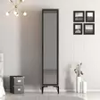 Garderob Hanah Home Kumsal R Valnöt Antracit Spånskiva 40x47,5x201,4 cm - Garderober - 8684282088776 - 3