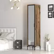 Garderob Hanah Home Kumsal R Valnöt Antracit Spånskiva 40x47,5x201,4 cm - Garderober - 8684282088776 - 6