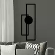 Väggdekor Metall Wallity Astratto-1 Svart Metall 32x85 cm - Dekorationer, prydnadsföremål - 8684282418856 - 3