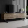 Soffbord Hanah Home Luxe Set Valnöt Svart Spånskiva 90x39x40 cm - Möbler - 8683742452126 - 6
