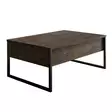Soffbord Hanah Home Luxe Set Valnöt Svart Spånskiva 90x39x40 cm - Möbler - 8683742452126 - 9