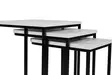 Zigzagbord Hanah Home Ce Metal Zigon Vit Svart Metall MDF 41x46x48,8 36x44x53,8 31x42x59 cm - Bord - 8683743767106 - 4