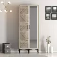 Garderob Hanah Home Kumsal PR Valnöt Vit Spånskiva 80x47,5x201,4 cm - Garderober - 8684282088936 - 2