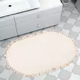 Badrumsmatta Mijölnir Vit 100% Akryl Halkfri Antibakteriell 50x75 cm - Badrumsmattor och våtrumsmattor - 8683342423236 - 2