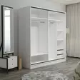 Garderob Hanah Home Kale Vit Spånskiva 180x190x52 cm - Garderober - 8683742562276 - 5
